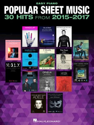 cover image of Popular Sheet Music--30 Hits from 2015-2017